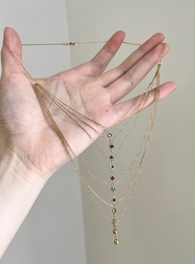 Vintage古着 Colorful charm项链