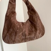 Vintage古着 Brown folds腋下包