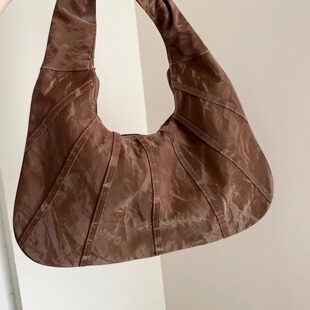 Vintage古着 folds腋下包 Brown