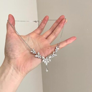 Vintage古着 Ice Crystal项链 Heart
