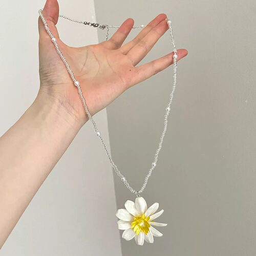 Vintage古着 Daisies in late summer项链