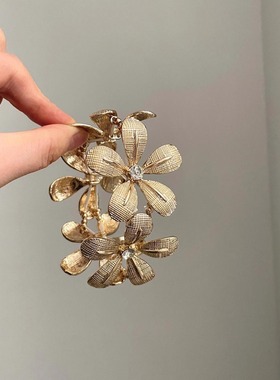 Vintage古着 Bohemian rhinestone flower手镯