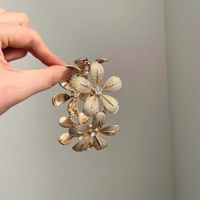 Vintage古着 Bohemian rhinestone flower手镯