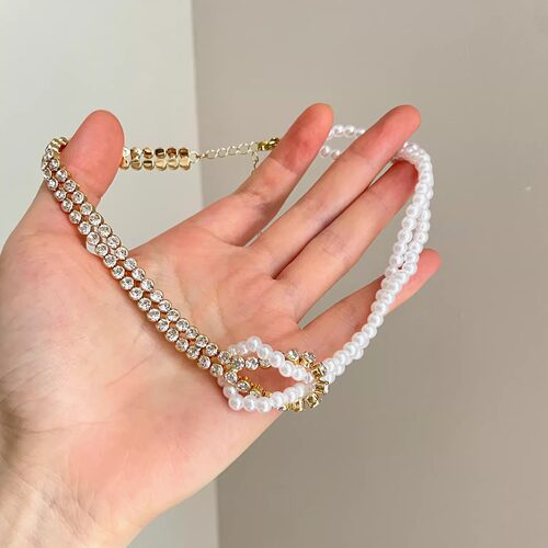 Vintage古着 Surrounded by pearls项链