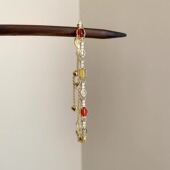 Autumn Vintage古着 Blue Amber手链