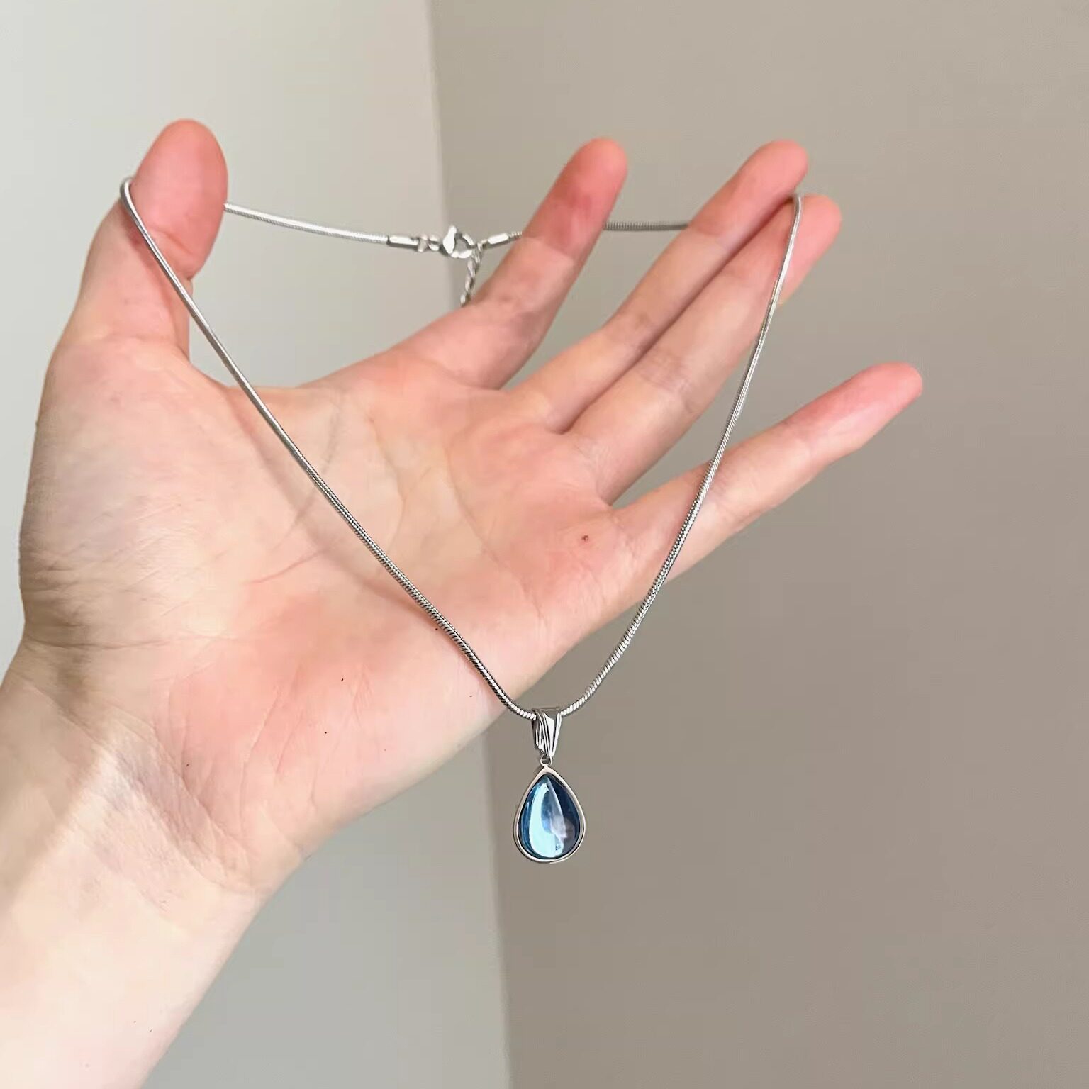 Vintage古着 Glazed water drops项链
