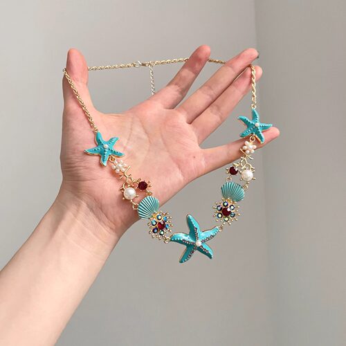 Vintage古着 Blue Fantasy Beach项链