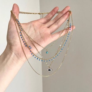 Vintage古着 edge项链 Eye