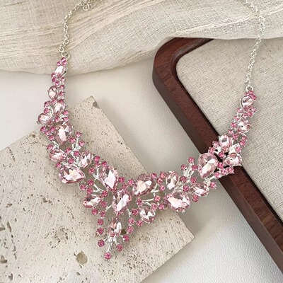 Vintage古着 Court style pink dream项链