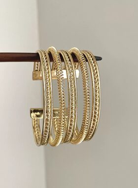 Vintage古着 Star ring twist pattern手镯