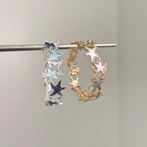 Vintage古着 Enamel color hollow starfar stitching手镯