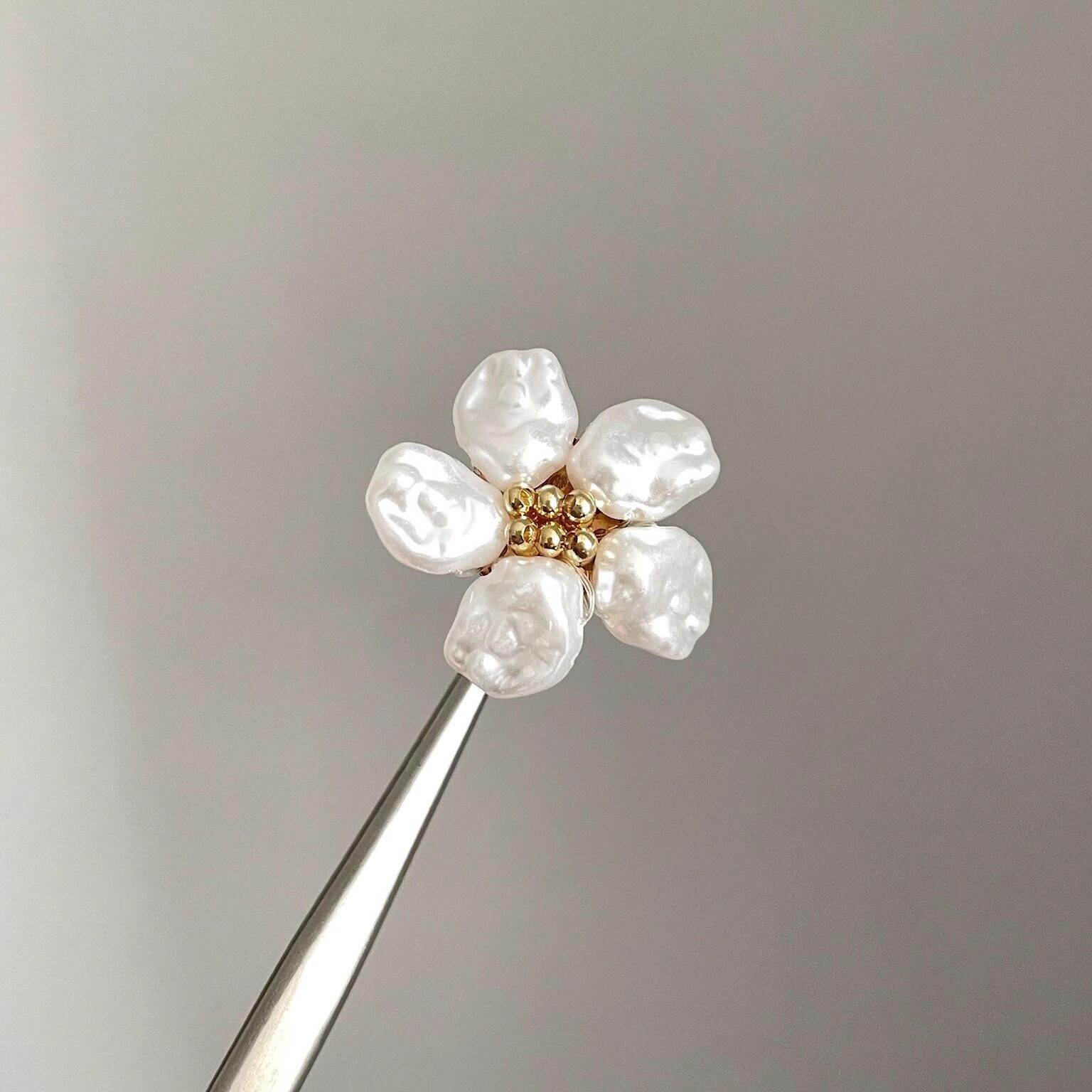 Vintage古着 Shell flowers戒指