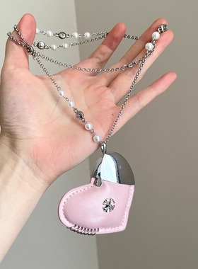 Vintage古着 The heart is full of lack项链