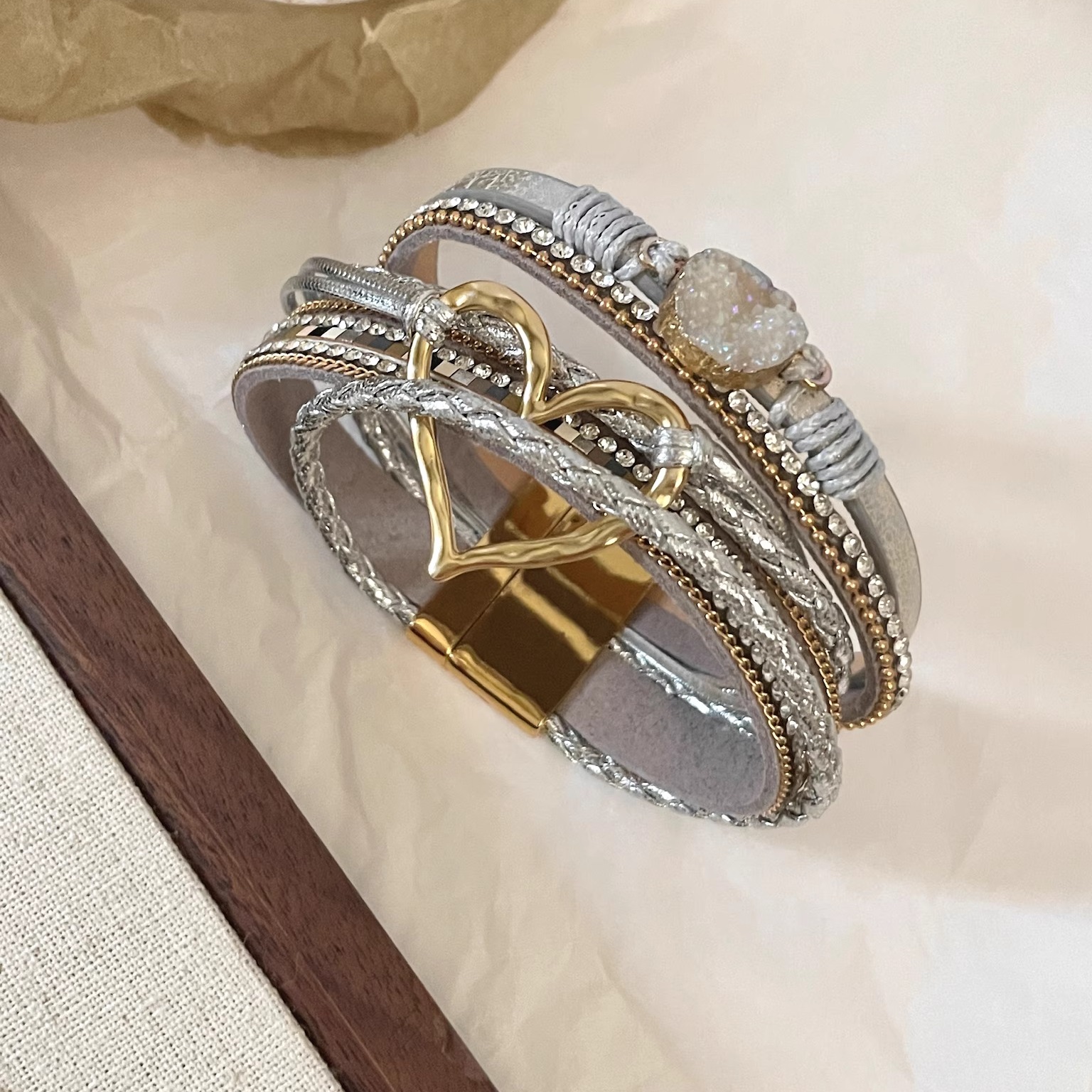 Vintage古着 Bohemian love手环