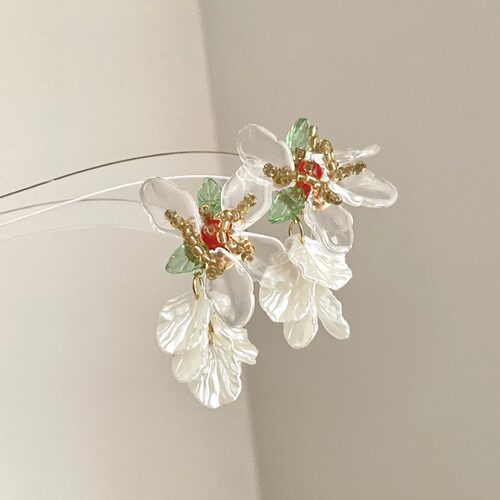 Vintage古着 Pale Blossom Lay耳饰