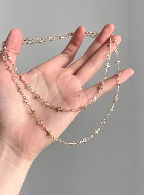 Vintage古着 Stars in the night满天星轻奢小众锁骨链