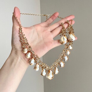 Vintage古着 Luxurious banquet gems套装