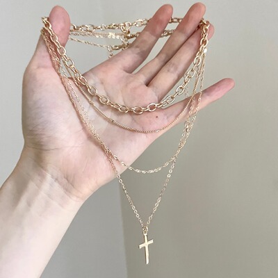 Vintage古着 The cross of the chain of thorns项链