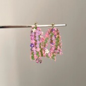 flower Vintage古着 Radium tassel耳饰