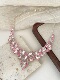 Vintage古着 dream项链 pink Court style