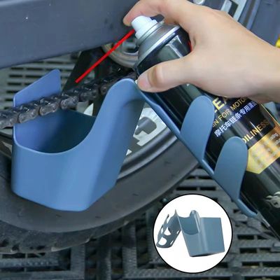 Motorcycle Bike Chain Oil Storage Tool Box Chain Cleaning Oi