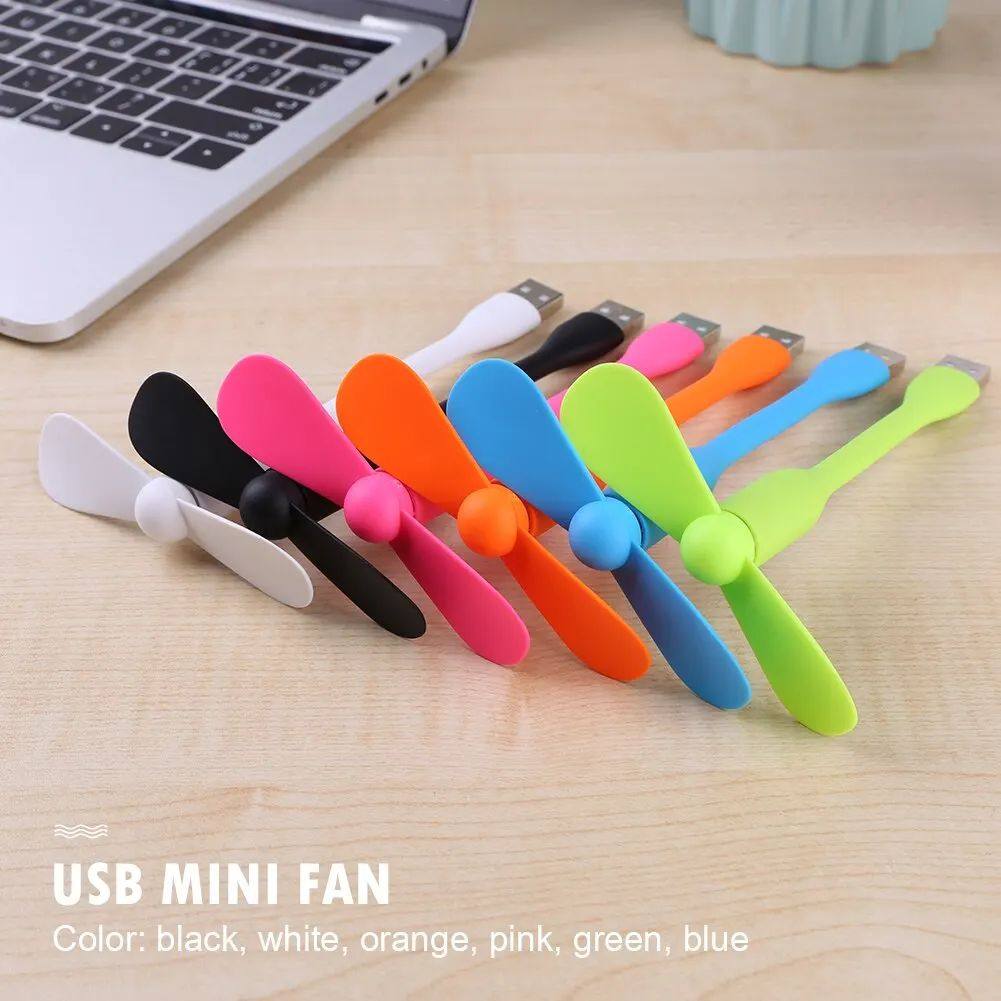 Mini USB Fan Flexible Bendable Fan For Power Bank Laptop PC