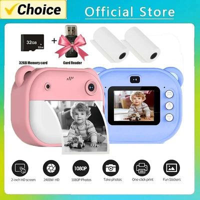 Children Digital Camera Instant Print for Kids Thermal Print