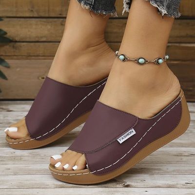 Summer Sandals Shoes Women Platform Walking Shoes Slip On Sa