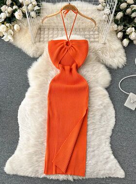 YuooMuoo Chic Fashion Sexy Package Hips Split Knitted Summer