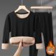 Sets Thermal Winter Velvet Underwear Women Long Men Tops
