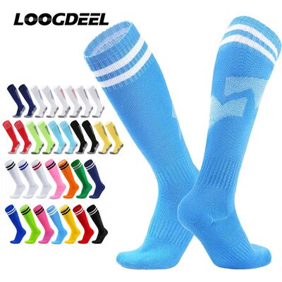 Loogdeel Soccer Socks Stretchy Compression Knee High Tube So