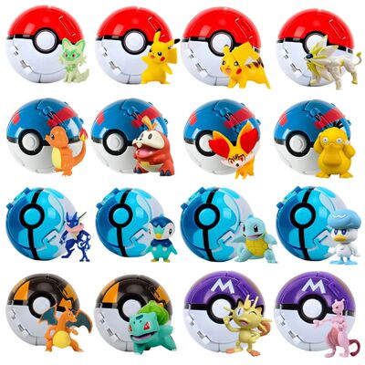 Pokeball Pokemon Figurine Elf Ball Anime Figure Cartoons Pik