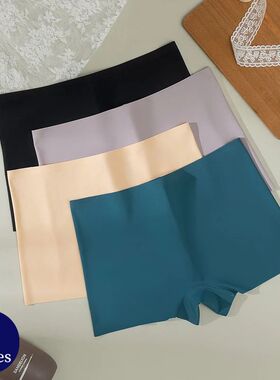 BZEL 4PCS Women's Panties Seamless Boxers Breathable Lingeri
