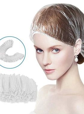Plastic Disposable Shower Cap, Baking Oil Cap, Hair Dye Cap,