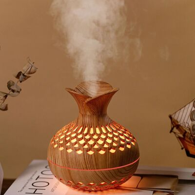 Wood Grain Humidifier 300ml USB Aroma Diffuser Atomizer USB
