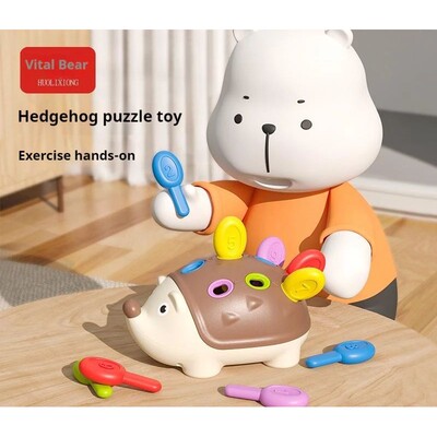 Sensory Educational Toy Hedgehog Montessori Baby Toys Hand-e
