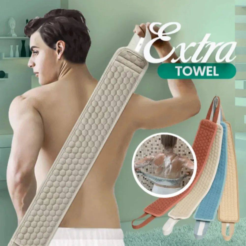 Shower Exfoliating Back Scrubber Bath Belt Towel Ball Glove