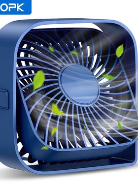 TOPK Mini Portable Fan,USB Desk Fan Table,Quiet 3 Speed Wind