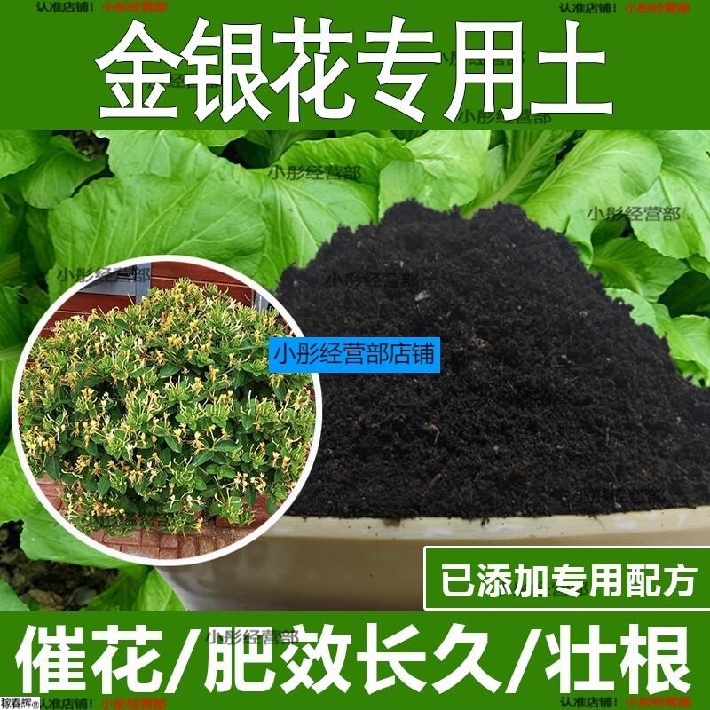 金银花专用土金银花专用营养土酸性土种植土通用土有机土肥料土壤