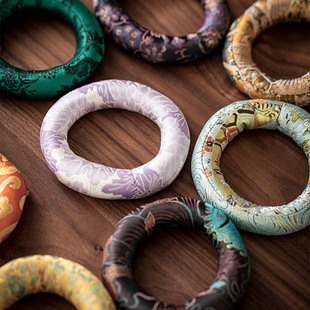 尼泊尔颂钵垫钵圈甜甜圈瑜伽冥想杯垫佛音碗垫铜罄垫碗垫国风