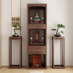 新中式佛龛柜实木三层神台柜家用观音财神爷供桌祖先柜地主柜整装