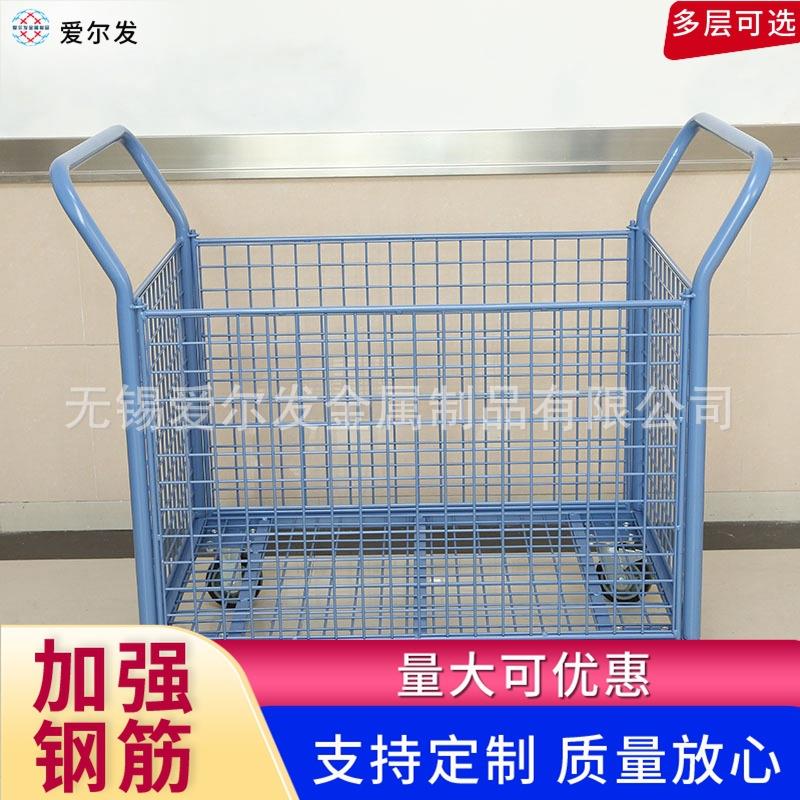 江苏工厂平板车可拆卸移动物流推车仓库推货车台车钢方管手推车