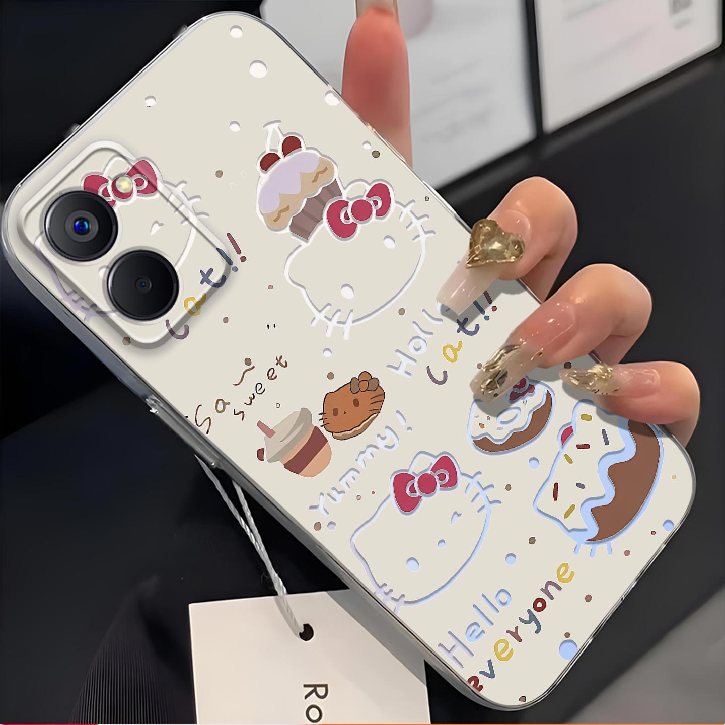 适用于真我10Pro手机壳Realme10pro镜头全包防摔镂空KT猫磨砂超薄软壳新款简约保护套个性高颜值高级感手机套