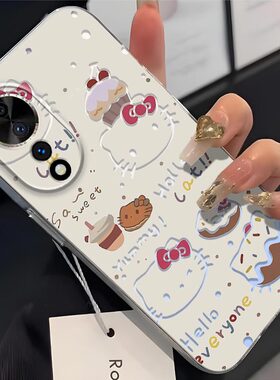 适用于华为HiNova12se手机壳FINAL60a镜头全包防摔卡通可爱镂空KT猫磨砂超薄软壳高颜值凯蒂猫保护套简约新款