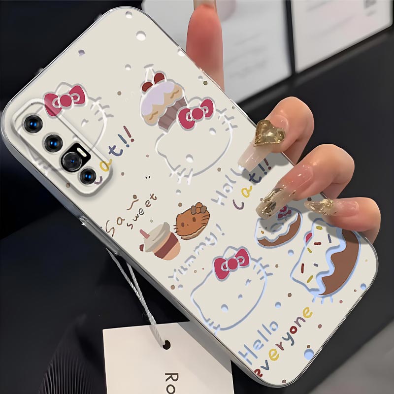 适用于OPPOReno3Pro手机壳pcrm00镜头全包防摔卡通可爱镂空KT猫磨砂超薄软壳高颜值凯蒂猫保护套简约个性新款