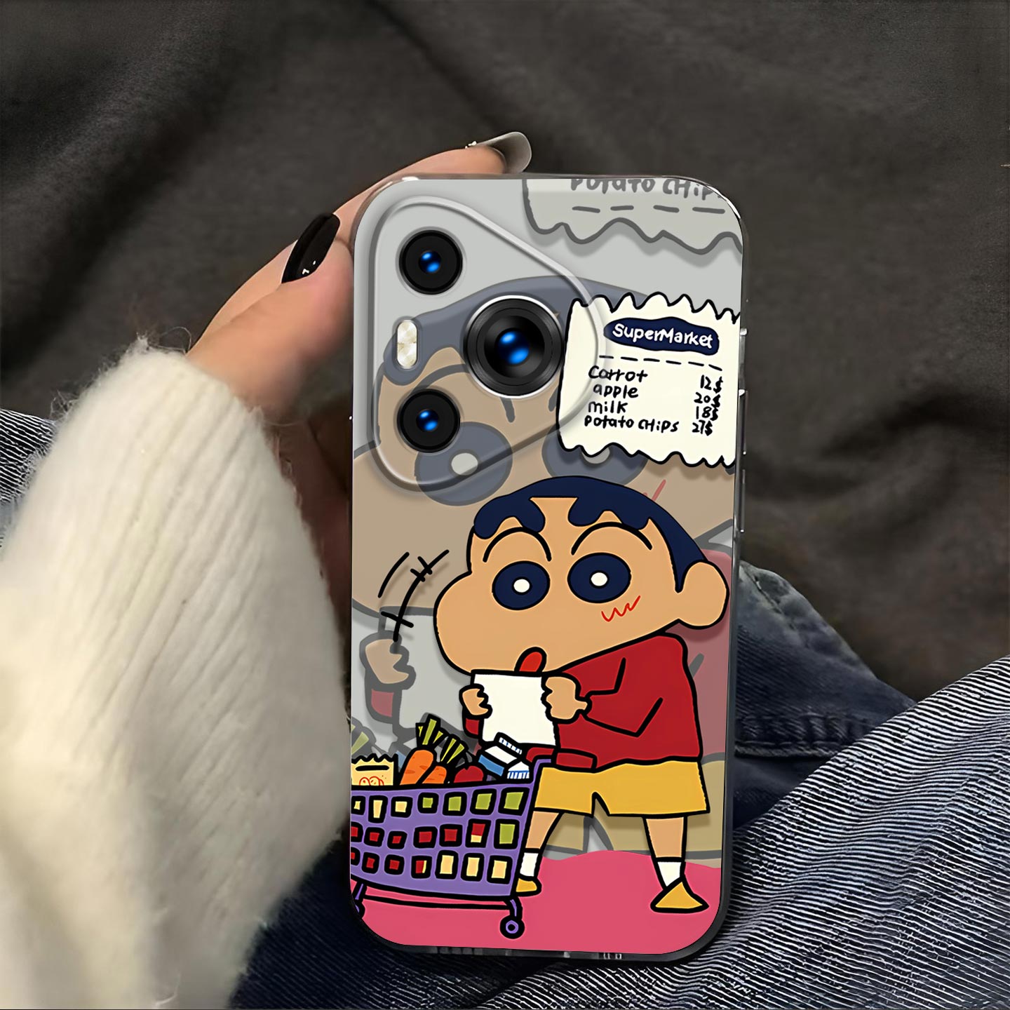 购物蜡笔小新适用于华为Pura80Pro手机壳pura80pro+镜头全包LMRAL00磨砂防摔软壳男生女士保护套LMR-AL10新款