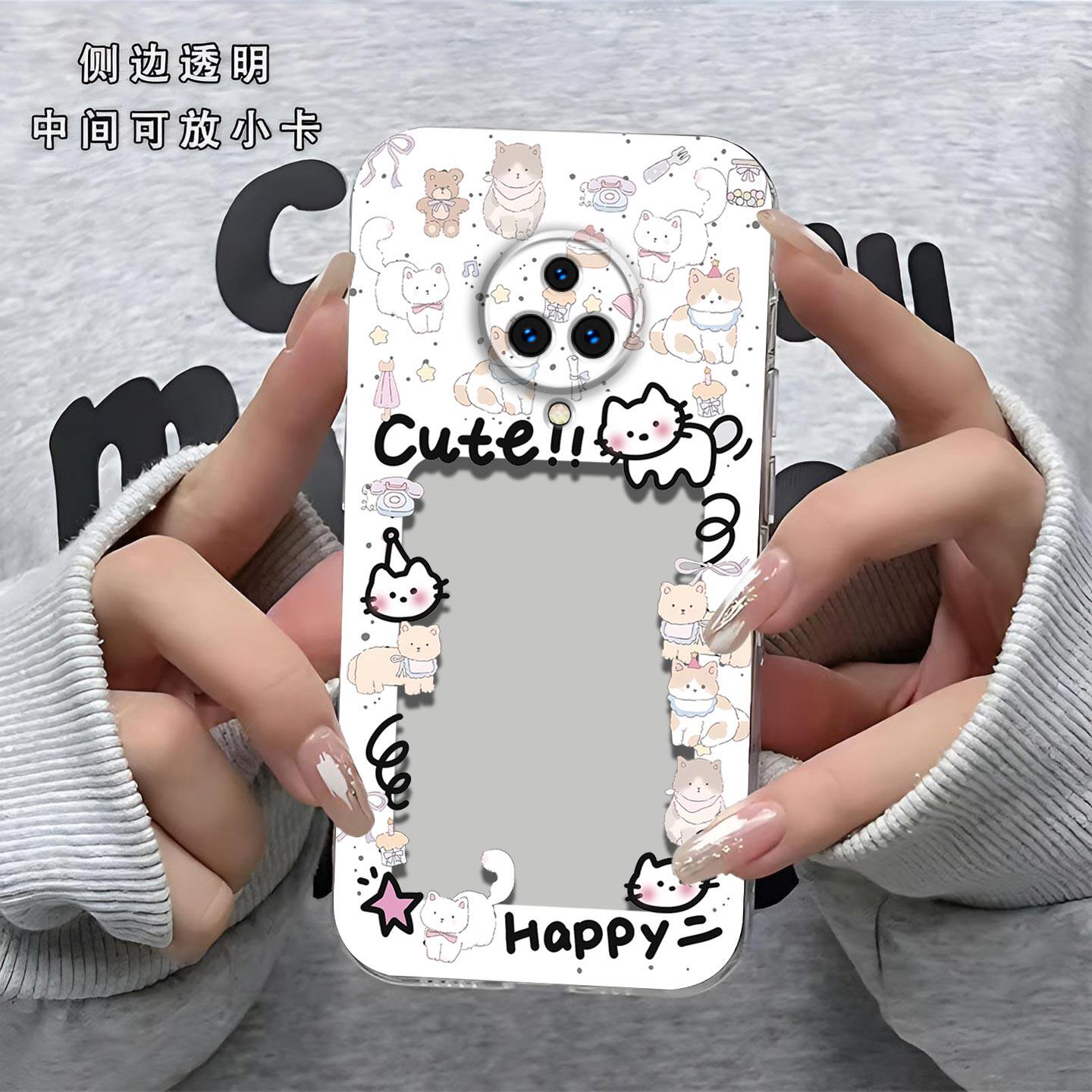 猫相框可放照片适用于vivonex3s Nex3手机壳镜头全包V2241A防摔硅胶软壳高级感保护套超薄可爱小卡新款手机套