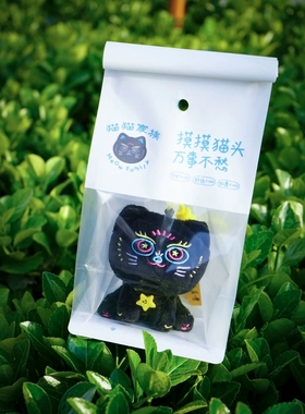 Fri福来大兴善寺【猫猫神灰老大】祈愿玩偶毛绒包挂件西安文创礼