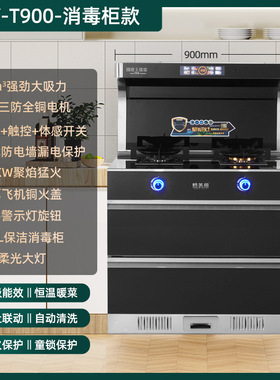 集成灶家用一级节能烟灶消套装 语音体感自动清洗 家用一体灶
