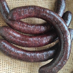 云南保山风味猪血肥肉肠糯米灌肠血糍粑手工灌肠500克袋装